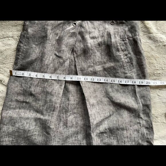 anthropologie Sandwich grey 100% linen skirt size XS - Picture 10 of 12